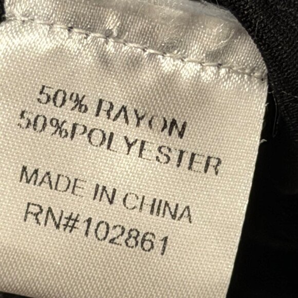 Paris Hues Long Sleeve Multicolor Tunic Top With Black Accents Sz  L tunic - Picture 4 of 12